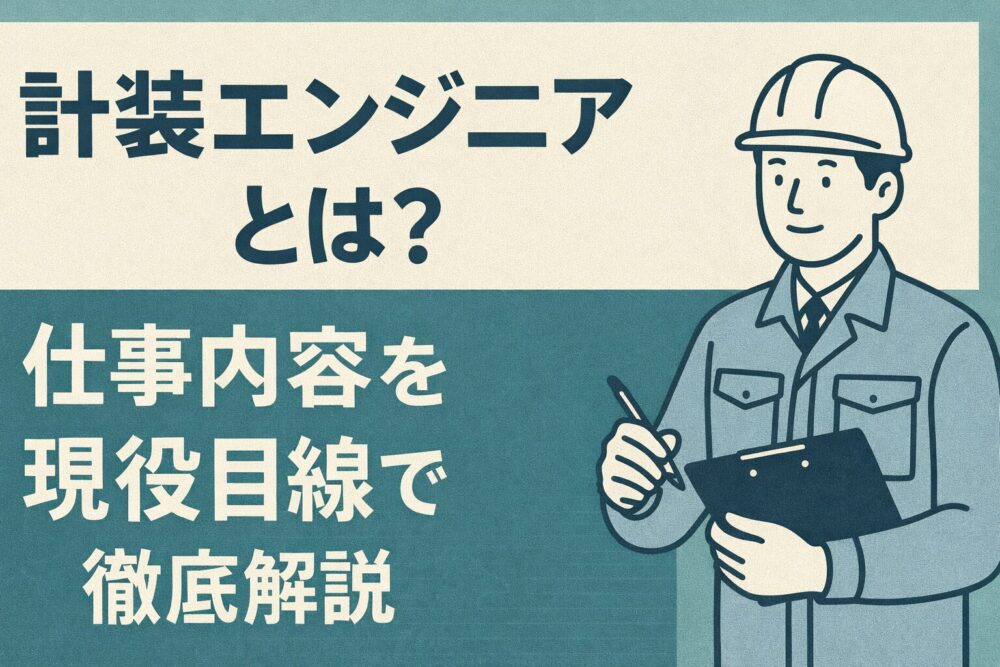 計装エンジニアとは？仕事内容を現役目線で徹底解説